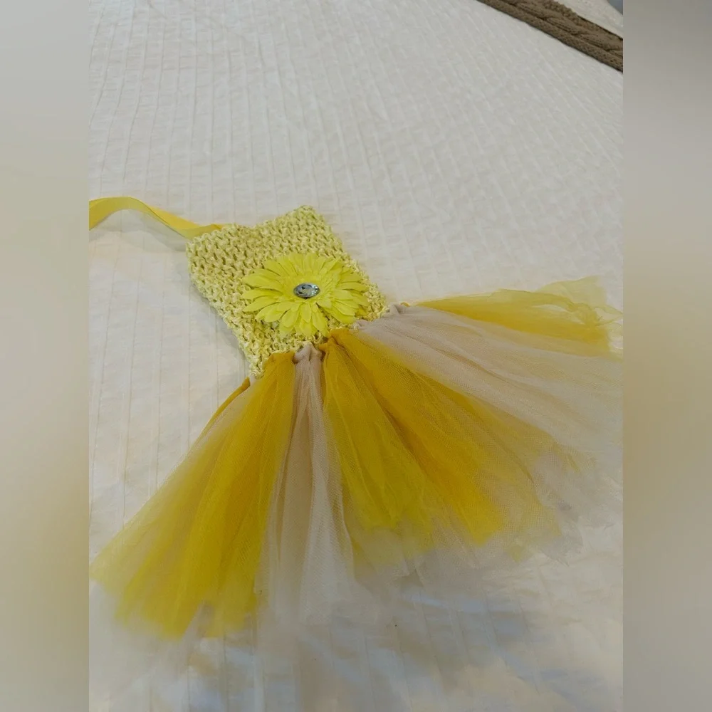 Yellow Tutu Dress size newborn